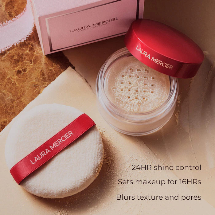Laura Mercier The Finishing Touch Translucent Loose Setting Powder & Velour Puff Gift Set