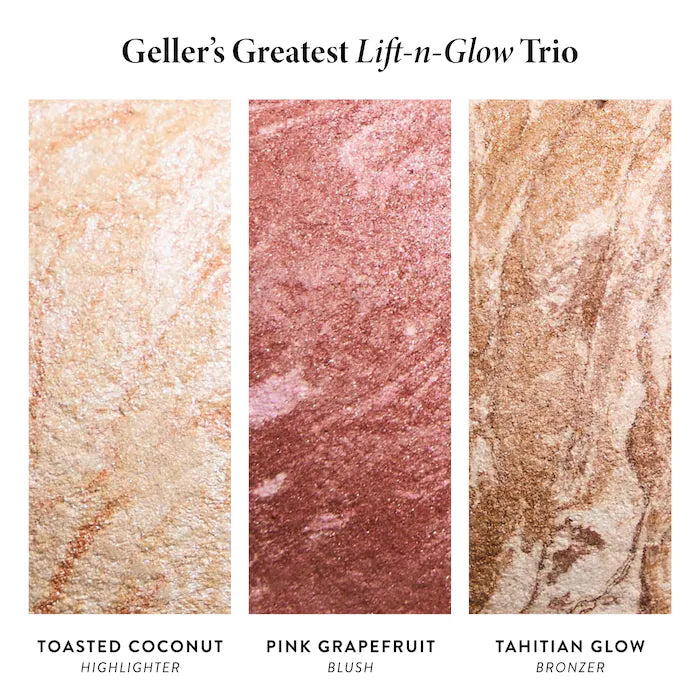 Laura Geller Geller's Greatest Lift-n-Glow Face Palette & Dual-Ended Blush + Bronzer Brush