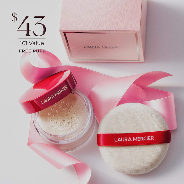 Laura Mercier The Finishing Touch Translucent Loose Setting Powder & Velour Puff Gift Set