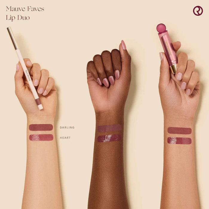 Rare Beauty by Selena Gomez Mauve Faves Lip Duo Makeup Gift Set