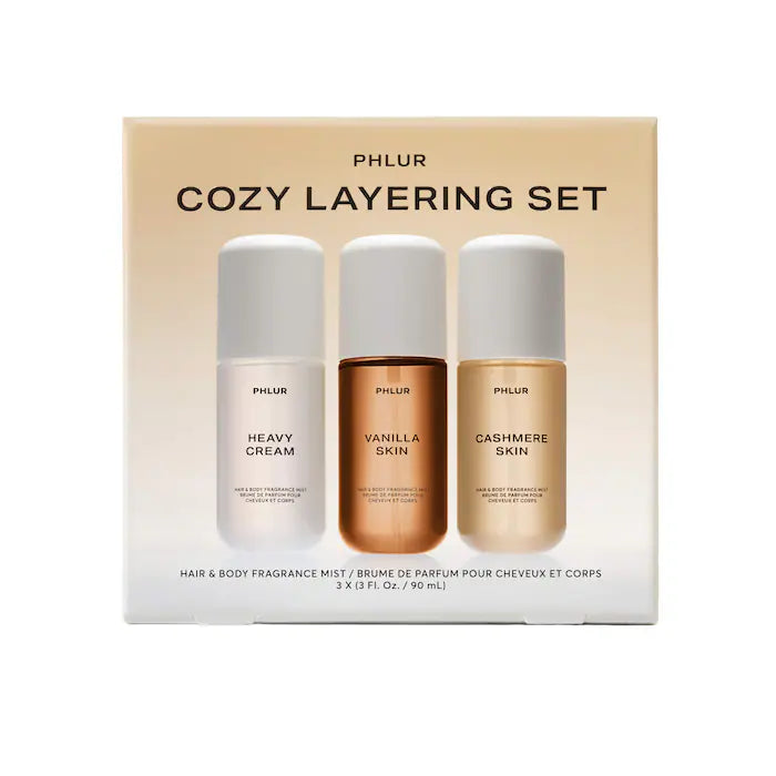 PHLUR Cozy Layering Body Mist Trio Set