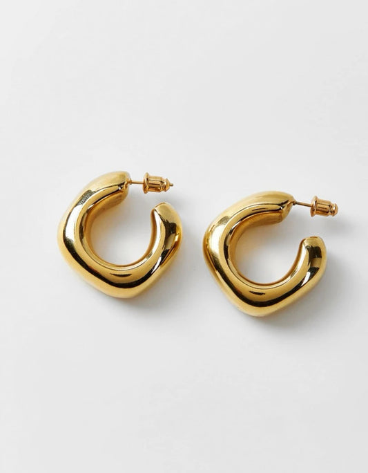 Irregular Hoops - Golden