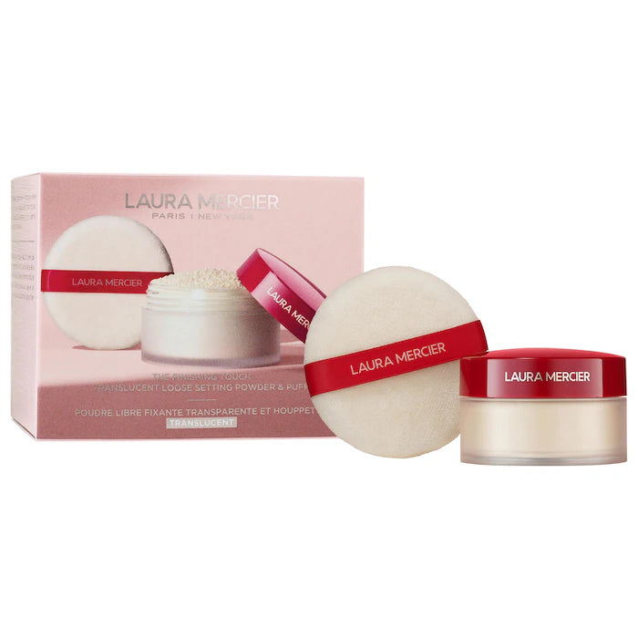 Laura Mercier The Finishing Touch Translucent Loose Setting Powder & Velour Puff Gift Set