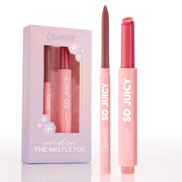 Colourpop Pink plumping gloss balm & lip liner kit