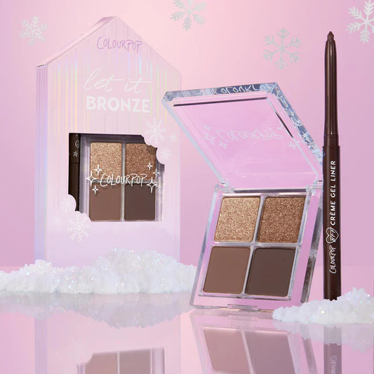 Colourpop Bronze eyeshadow palette & gel liner kit