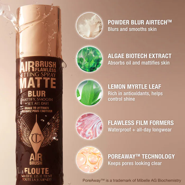 Charlotte Tilbury  Airbrush Flawless Matte Blurring & Waterproof Setting