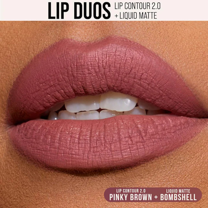 HUDA BEAUTY Bombshell Lip Liner and Liquid Lipstick Set