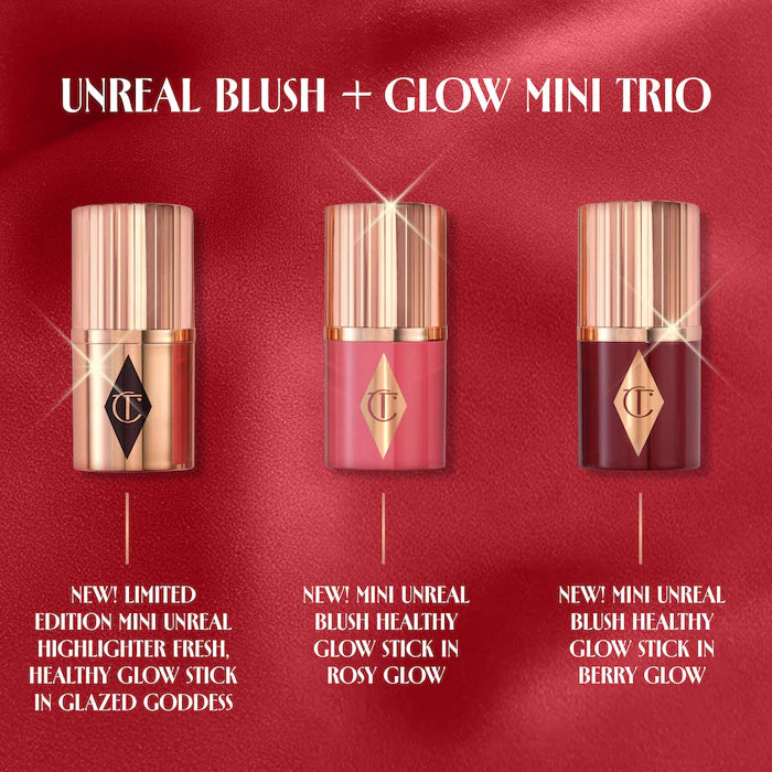 Charlotte Tilbury Mini Unreal Blush + Glow Trio