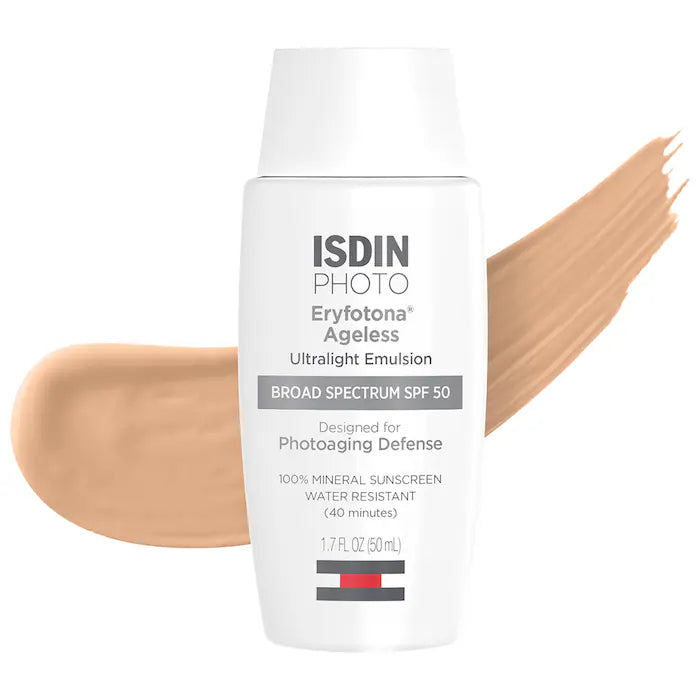 ISDIN Eryfotona Ageless Ultralight Tinted Mineral Sunscreen SPF 50